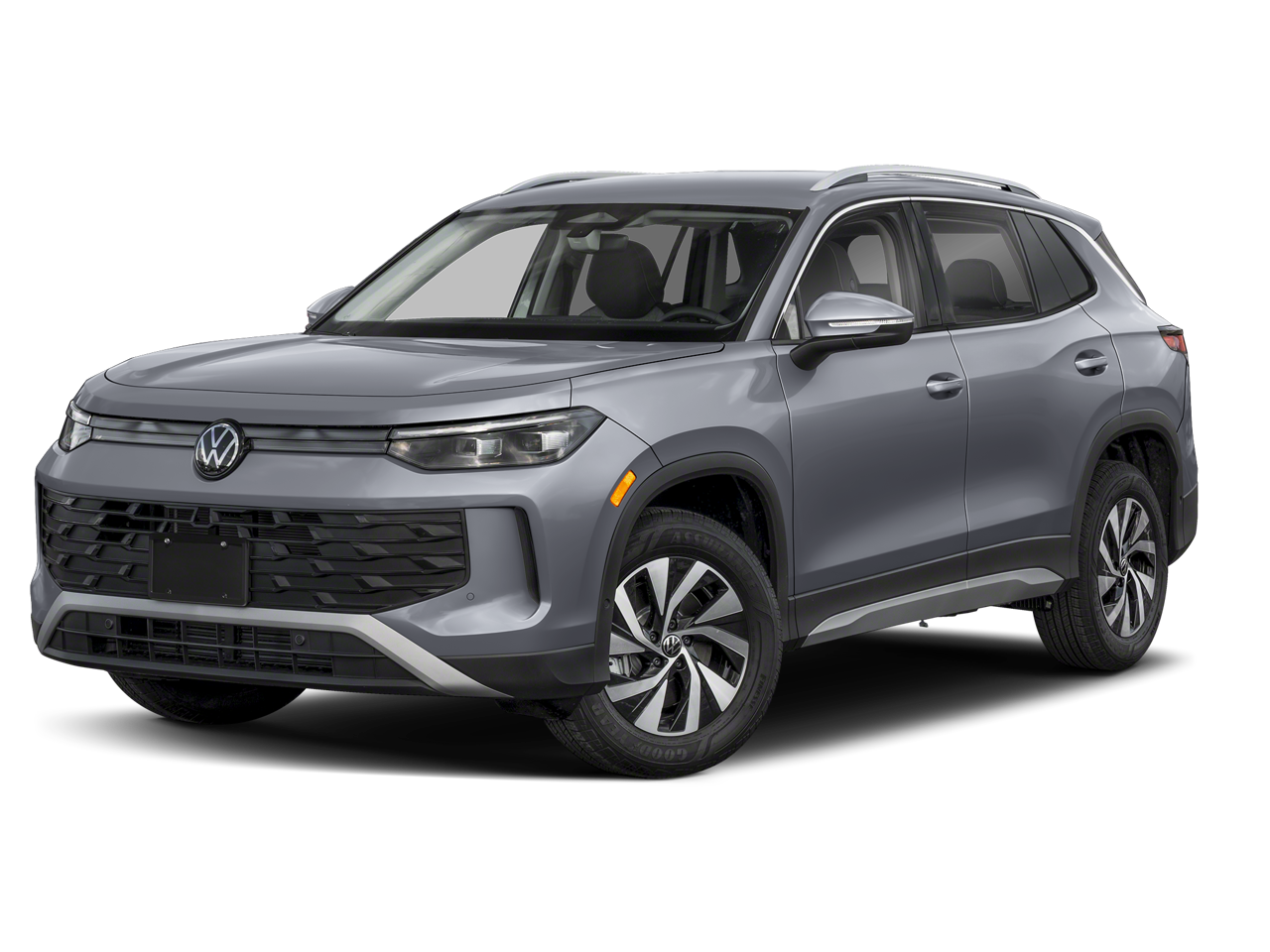 2026 Volkswagen Tiguan 2.0T S in Platinum Gray Metallic — front three-quarter view