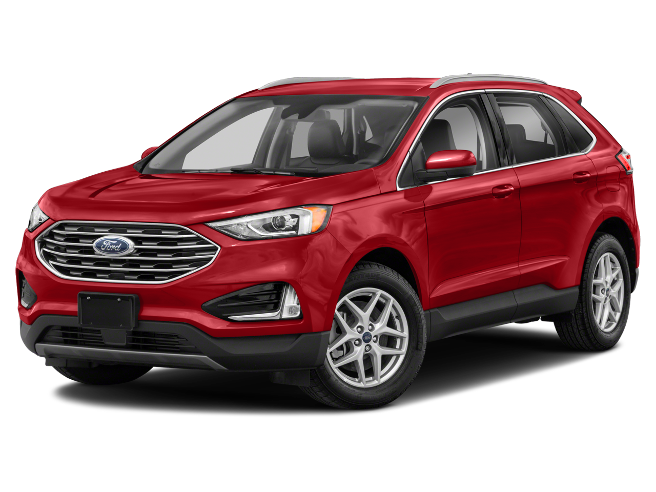 2021 Ford Edge SEL in Gray — front three-quarter view