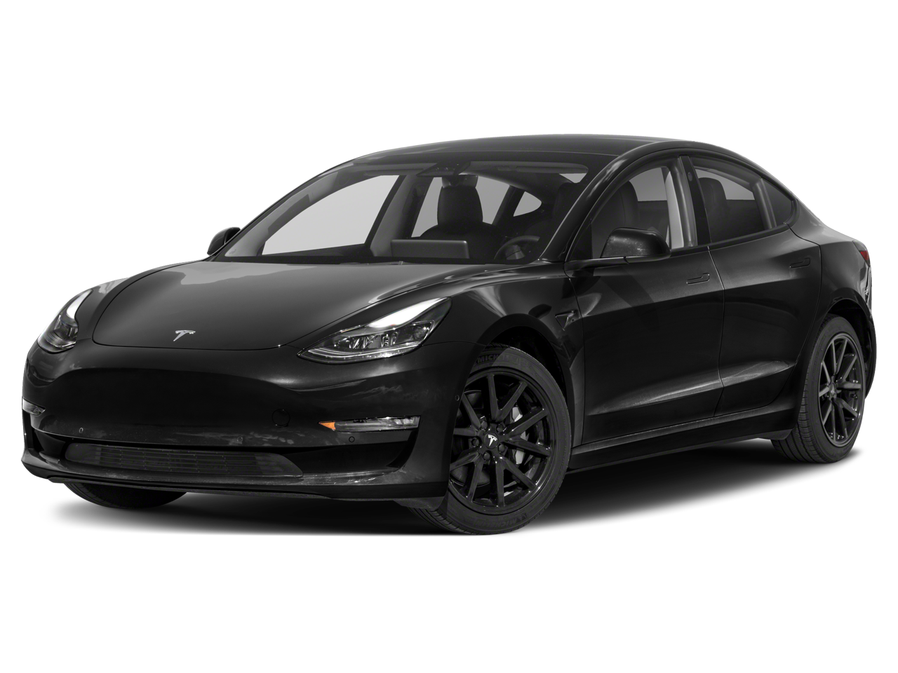 2021 Tesla Model 3 Long Range in White — front three-quarter view