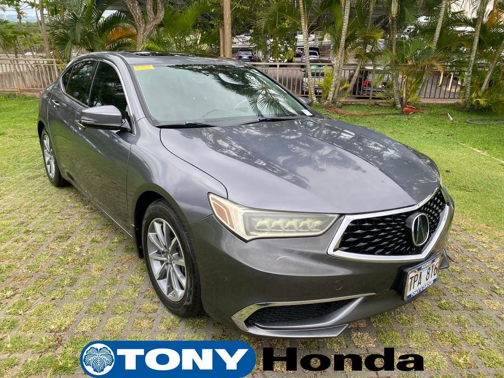 2018 Acura TLX 2.4L w/Technology Package in Gray — front three-quarter view