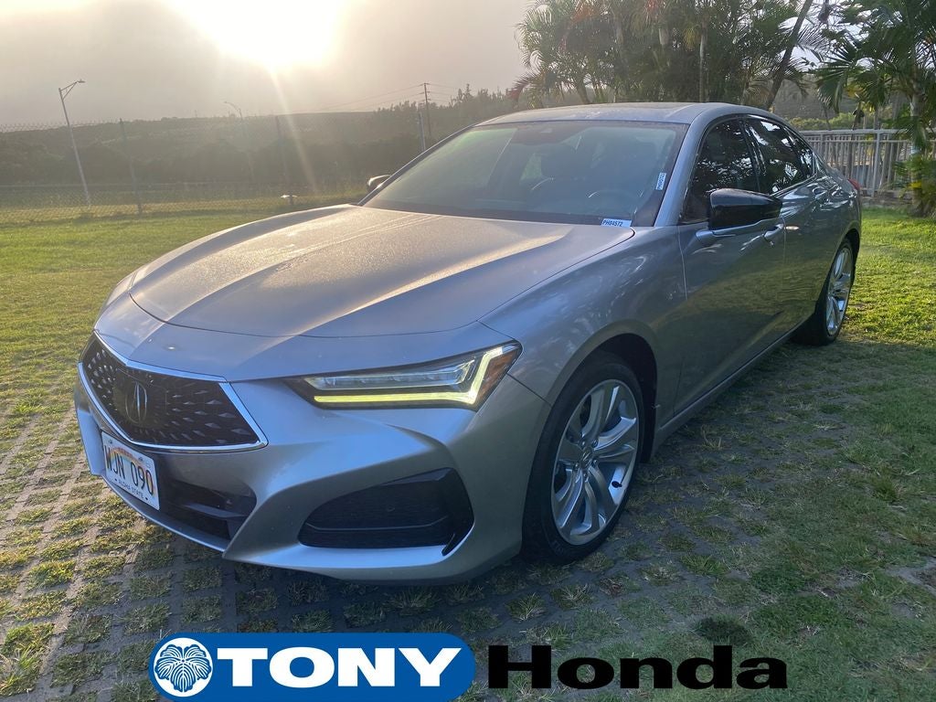 2021 Acura TLX — rear three-quarter view