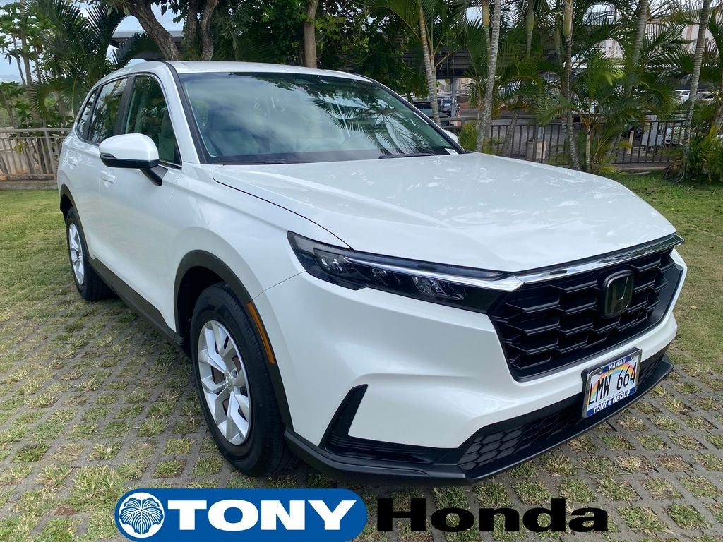 2023 Honda CR-V LX in White — front three-quarter view
