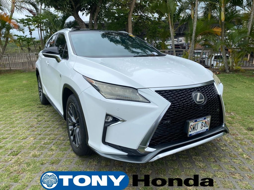 2016 Lexus RX 350 in White — front three-quarter view