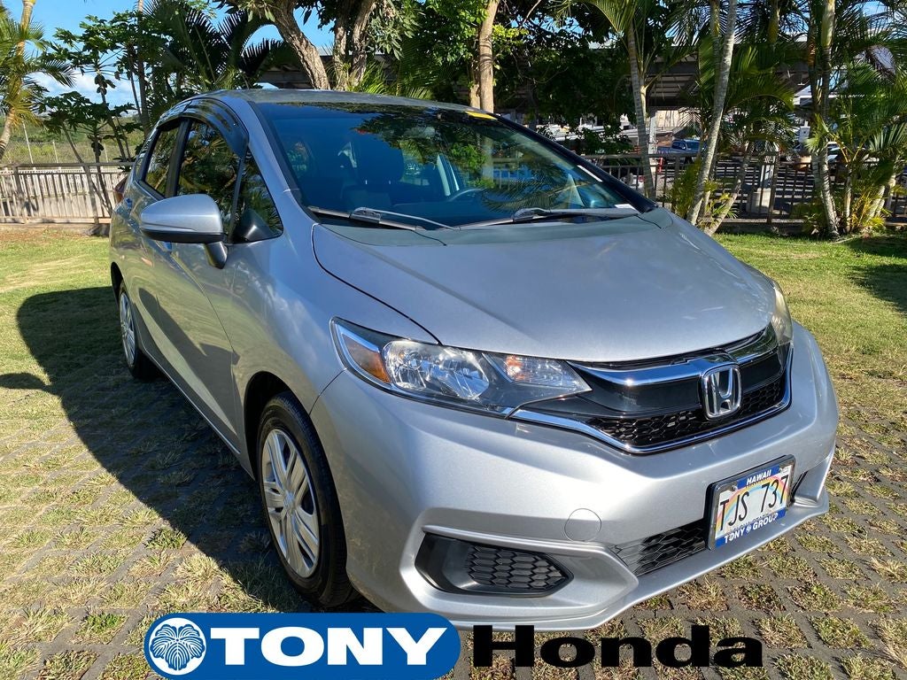 2018 Honda Fit LX in Gray — front three-quarter view