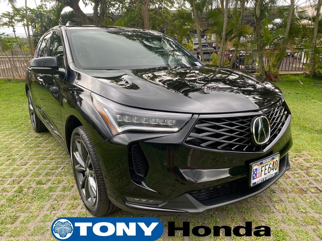 2025 Acura RDX A-Spec Package SH-AWD in Black — front three-quarter view