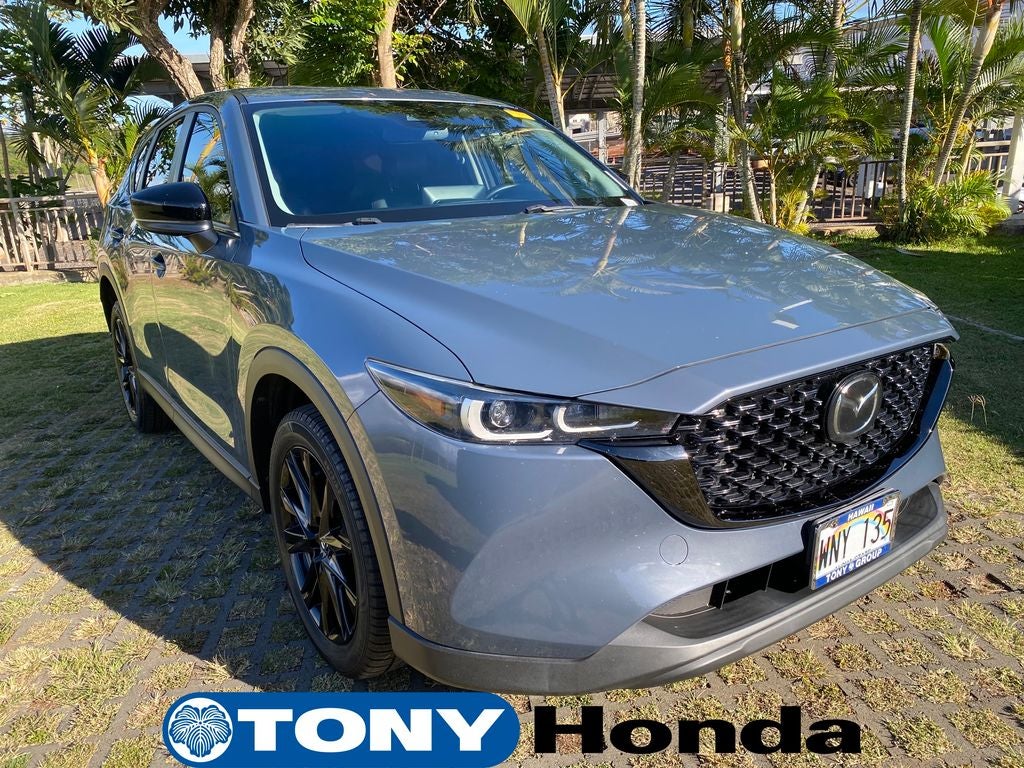 2022 Mazda Mazda CX-5 2.5 S Carbon Edition in Polymetal Gray — front three-quarter view