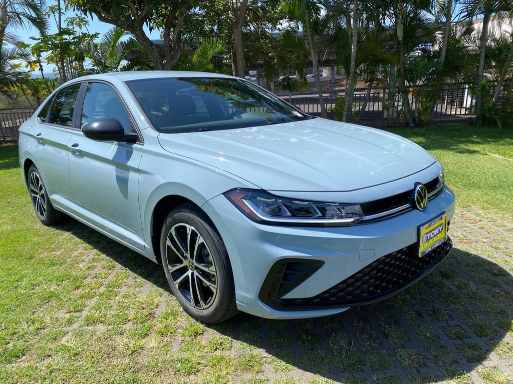 2026 Volkswagen Jetta 1.5T Sport in Monument Gray — front three-quarter view